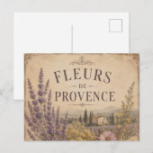 Fleurs de Provence Postkarte (Vorne/Hinten)