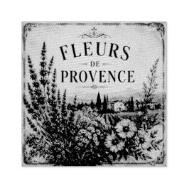Fleurs de Provence-Stempel Gummistempel