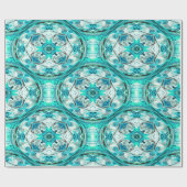 Fleurs en Turquoise...... Geschenkpapier (Flach)