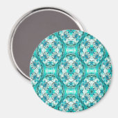 Fleurs en Turquoise...... Magnet (Vorderseite/Rückseite)