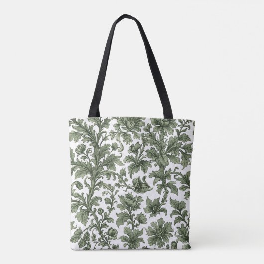 fleurs et feuilles vertes tasche (Rückseite)