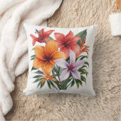 Fleurs Exotiques – Bouquet Tropical Coussin Kissen (Decke)