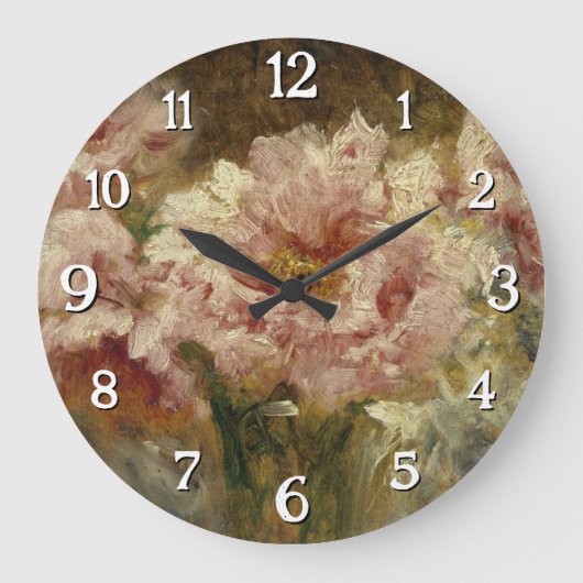 Fleurs - Félix Ziem Große Wanduhr (Vorderseite)