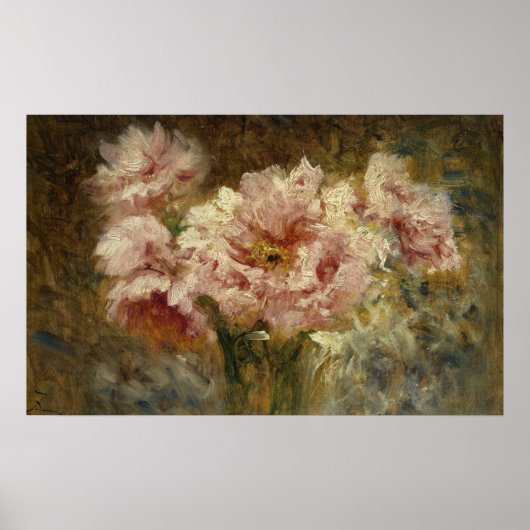 Fleurs - Félix Ziem Poster (Vorne)