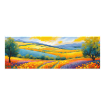 "Fleurs Tranquilles" weite Landschaft Provence