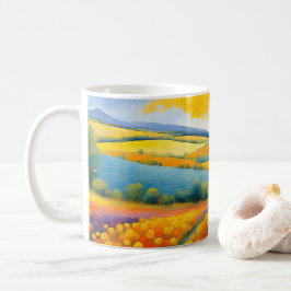 "Fleurs Tranquilles" weite Landschaft Provence Kaffeetasse