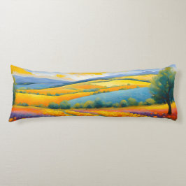 "Fleurs Tranquilles" weite Landschaft Provence Seitenschläferkissen