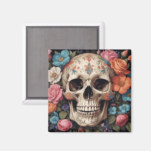 Fleurschädel Magnet (Vorderseite/Rückseite)