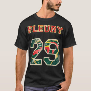 FLEURY 29 Wild-Goalie-Blume Minnesota Pro Ice Hoc T-Shirt