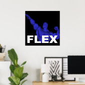 Flex Bodybuilding Poster (Heimbüro)