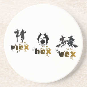 Flex. Hex. Vex. Body Positive & Diverse Hexen Getränkeuntersetzer