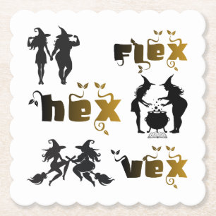 Flex. Hex. Vex. Body Positive & Diverse Hexen Untersetzer