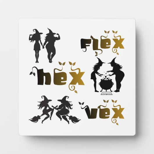 Flex. Hex. Vex. Body Positive & Diverse Witches Fotoplatte (Vorderseite)