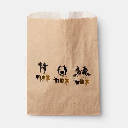 Flex. Hex. Vex. Body Positive & Diverse Witches Geschenktütchen (Vorderseite)