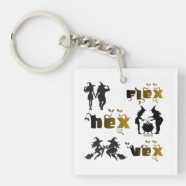 Flex. Hex. Vex. Body Positive & Diverse Witches Schlüsselanhänger