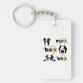 Flex. Hex. Vex. Body Positive & Diverse Witches Schlüsselanhänger