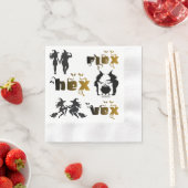 Flex. Hex. Vex. Body Positive & Diverse Witches Serviette (Beispiel)