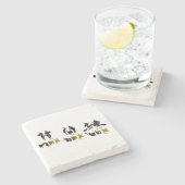 Flex. Hex. Vex. Body Positive & Diverse Witches Steinuntersetzer (Seitenansicht)