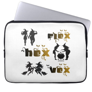 Flex. Hex. Vex. Körperpositiv & Diverse Hexen Laptopschutzhülle