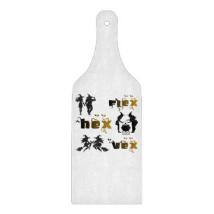 Flex. Hex. Vex. Körperpositiv & Diverse Hexen Schneidebrett