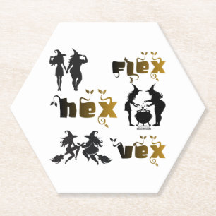 Flex. Hex. Vex. Körperpositiv und diverse Hexen Untersetzer