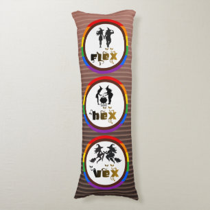 Flex. Hex. Vex. Körperpositive LGBTQIA-Hexen Seitenschläferkissen