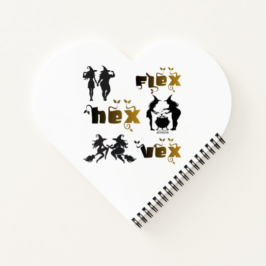 Flex. Hex. Vex. Körperpositive und diverse Hexen Notizblock (Rückseite)