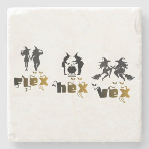 Flex. Hex. Vex. Körperpositive und diverse Hexen Steinuntersetzer