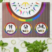 Flex. Hex. Vex. LGBTQIA+ Altarritual-Gebetsteppich Geschirrtuch (Gefaltet)