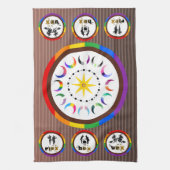 Flex. Hex. Vex. LGBTQIA+ Altarritual-Gebetsteppich Geschirrtuch (Vertikal)