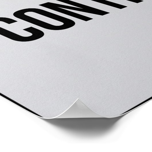 Flex Is Temporary Control Is Permanent Quote Poster (Ecke)