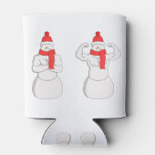 Flex Muscle Snowman Dosenkühler (Rückseite)