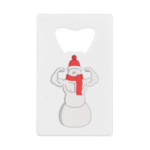 Flex Muscle Snowman Geldbeutel Flaschenöffner