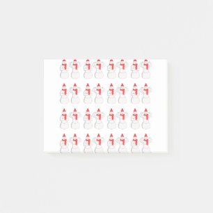 Flex Muscle Snowman Post-it Klebezettel