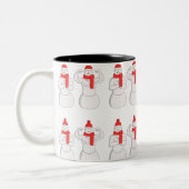 Flex Muscle Snowman Zweifarbige Tasse (Links)