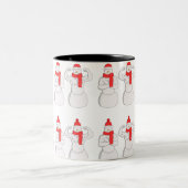 Flex Muscle Snowman Zweifarbige Tasse (Mittel)