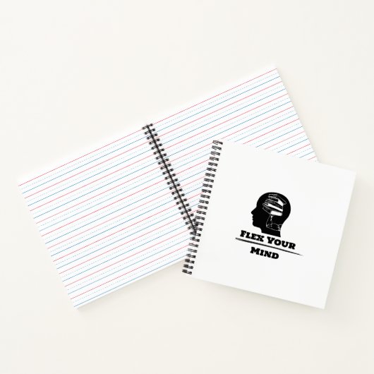 Flex Your Mind Notebook Notizblock (Innenseite)