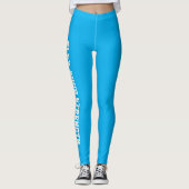 Flex your power Blue Leggings (Vorderseite)