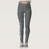 Flex your stärke Gray Leggings (Vorderseite)