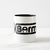 FlexBormarr Text-Logo-Tasse Zweifarbige Tasse (Mittel)