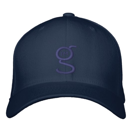 FlexFit Cap w Blue-Logo-bestickt Bestickte Kappe (Vorderseite)