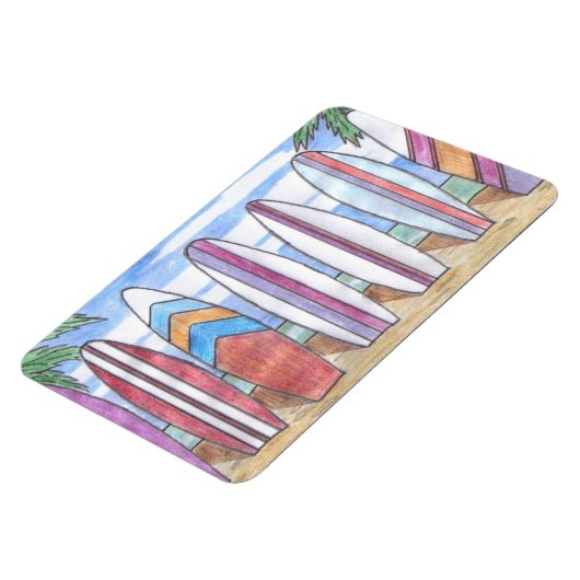 Flexi-Magnet für SURFBOARDS Magnet (Linke Seite)