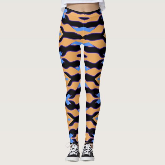 Flexi passt multicolor "Ratti_Creative_Arts" Leggi Leggings (Vorderseite)