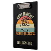 Flexible Brennelemente - Agile Mindset Quote für E Klemmbrett (Links)