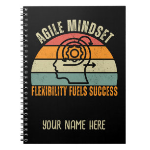 Flexible Brennelemente - Agile Mindset Quote für E Notizblock