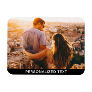 Flexible Darstellung von Foto und Text Magnet