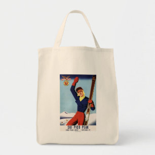 Flexible Flyer Pin-Up Skifahrerin Tragetasche