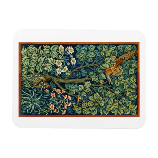 FLEXIBLE FOTO MAGNET WILLIAM MORRIS "PHEASANT" (Horizontal)