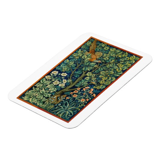 FLEXIBLE FOTO MAGNET WILLIAM MORRIS "PHEASANT" (Linke Seite)