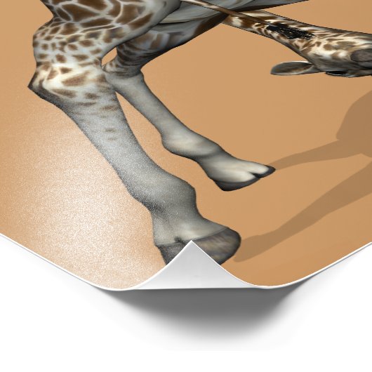 Flexible Giraffe Fotodruck (Ecke)